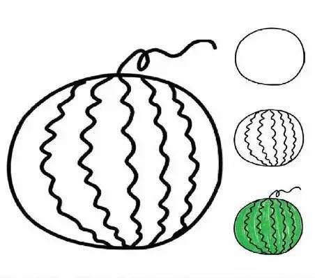 儿童水果简笔画教程,太棒了,一看就会!_香蕉_中国_橘子