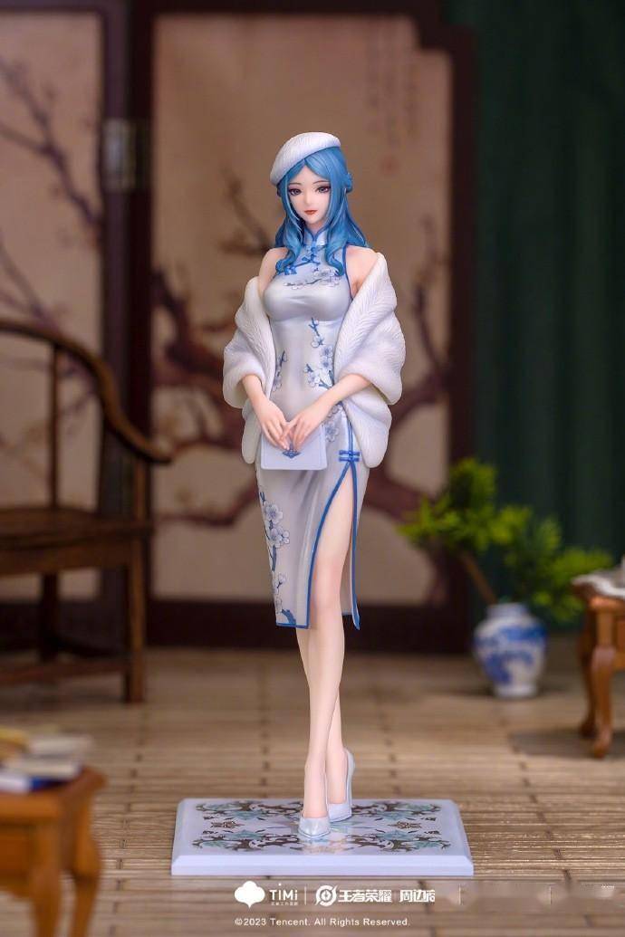 《王者荣耀》"四大美女"旗袍手办开售 3d打印超逼真_貂蝉_高约