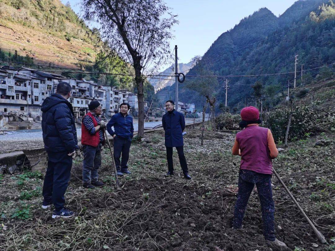 明通鎮11月22日,高觀鎮黨委書記龐雪飛調研中央彩票公益金建設項目