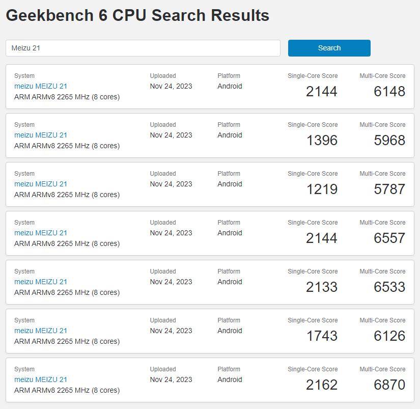 骁龙8 gen 3 领先版?魅族 21 手机跑分曝光_ultra_搭载_cortex-x