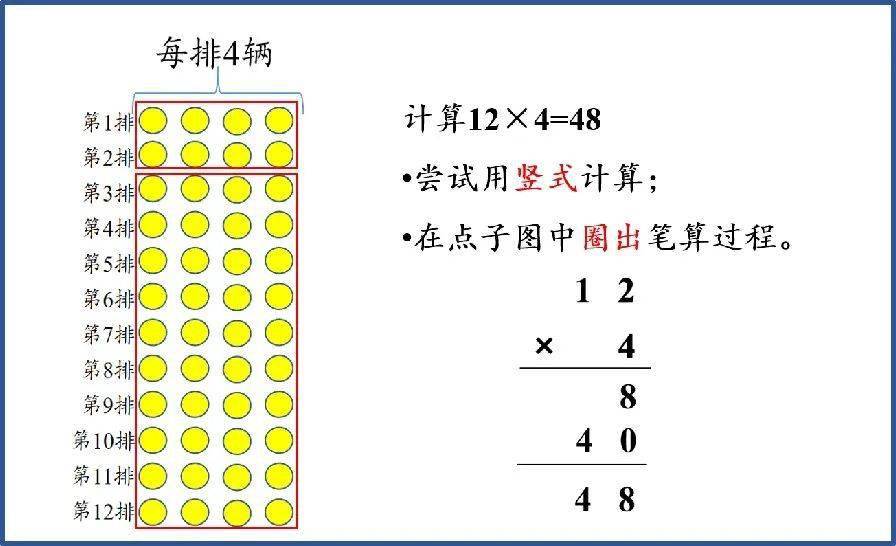 一課研究之《多位數乘一位數》不進位筆算教學設計