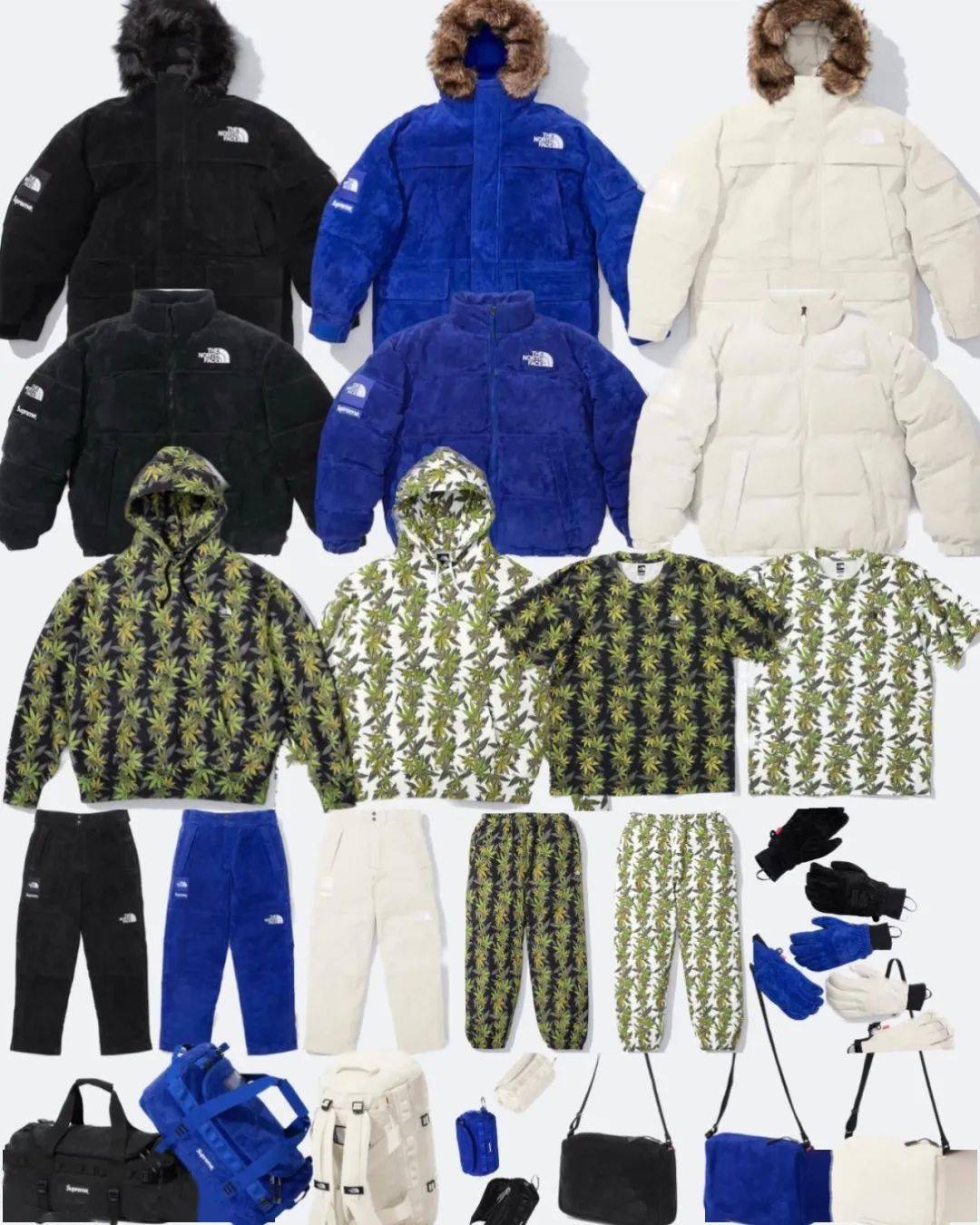 supreme x tnf官宣!这次竟然用了这设计?_卫衣_方面_羽绒服