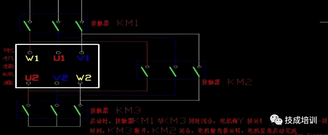 三相異步電動機接線圖三相異步電動機正反轉接線實物圖:電機要實現正