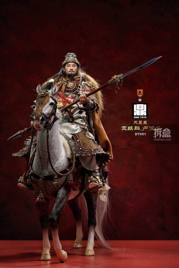 z 鼎toys 猛将录水浒篇 玉麒麟卢俊义麒麟兽 1/6可动人偶_配置_牛皮