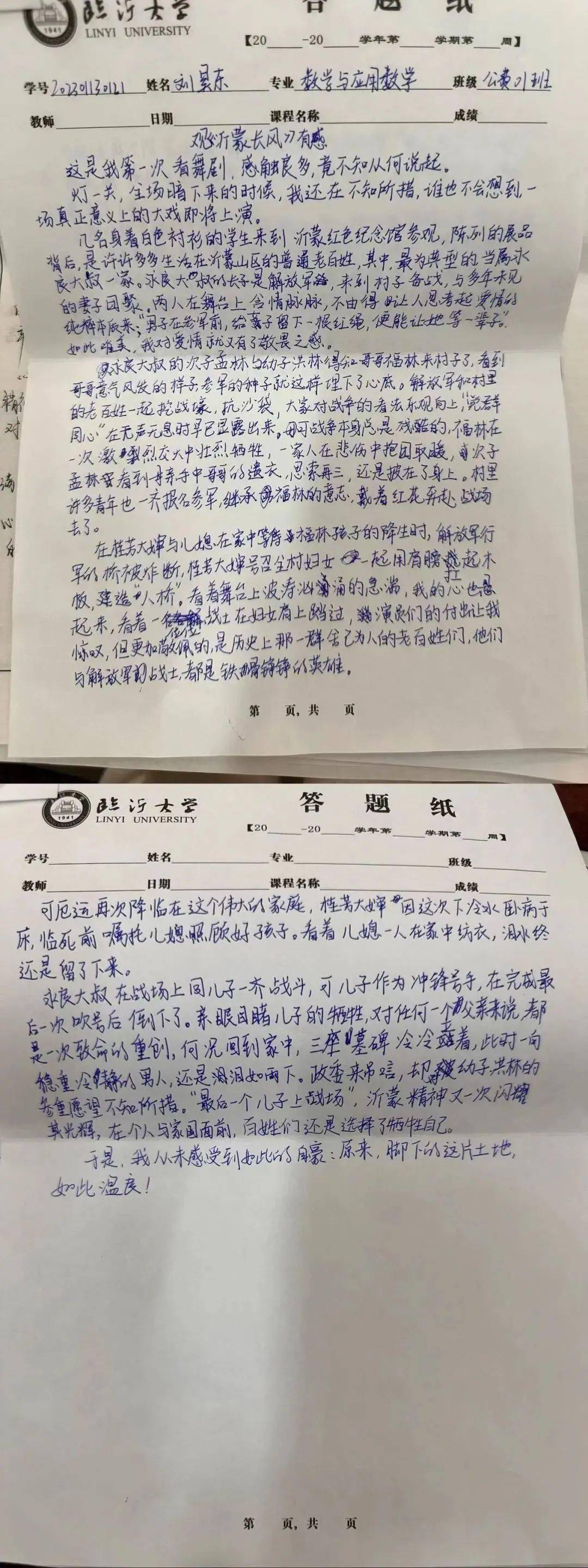 《沂蒙長風》大思政大美育教育教學成效(七)_經驗_在場者_動作