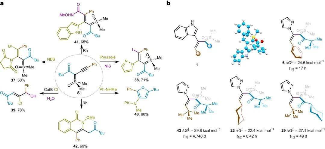 chem.:新型非芳基阻轉異構體的發現與合成_進行_反應_產物