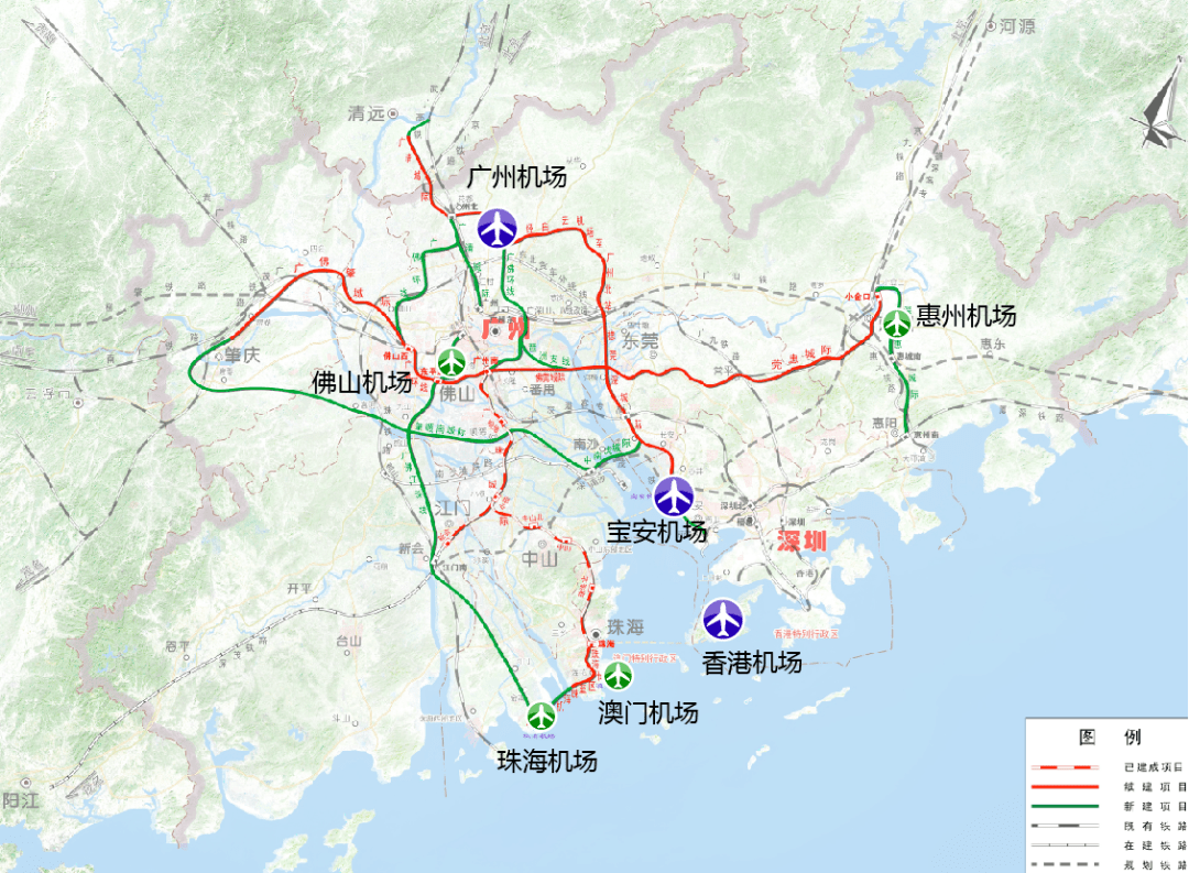 珠海市,佛山市,惠州市,東莞市,中山市,江門市,肇慶市)以及香港和澳門2