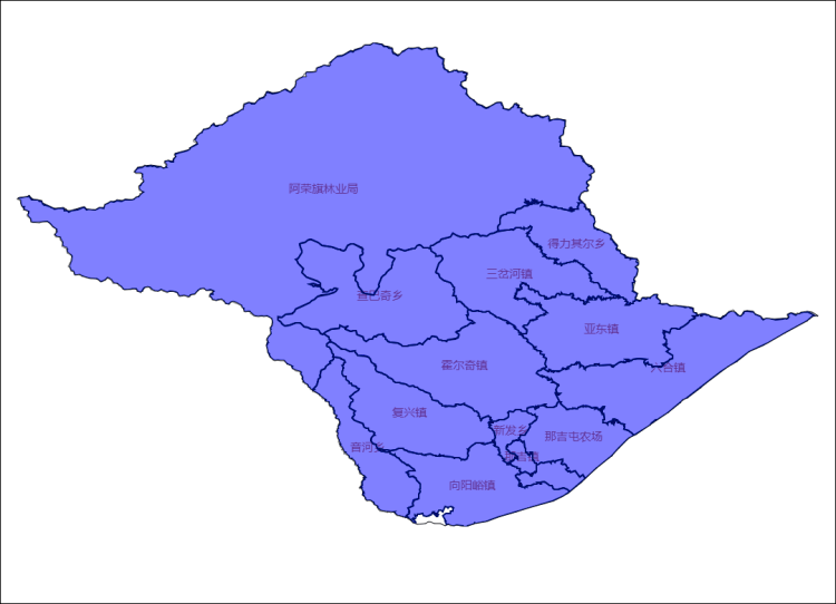 阿荣旗高清行政区划图图片