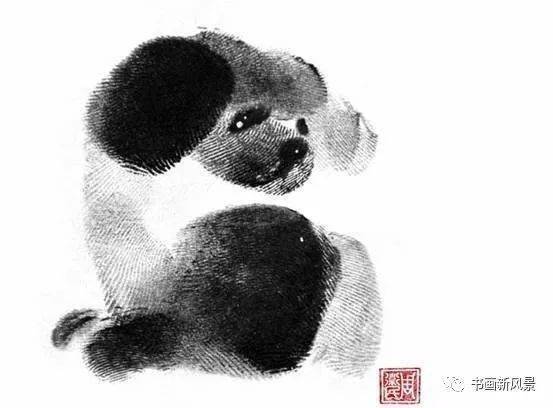 童趣有形,一组可爱的指纹画_书画_侵权_图文