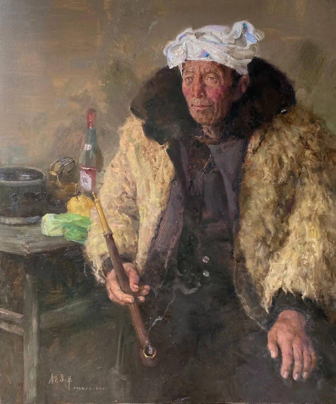【写生啦】高级灰:颜苏平2023静物和人物写生作品欣赏_油画_布面_姓名