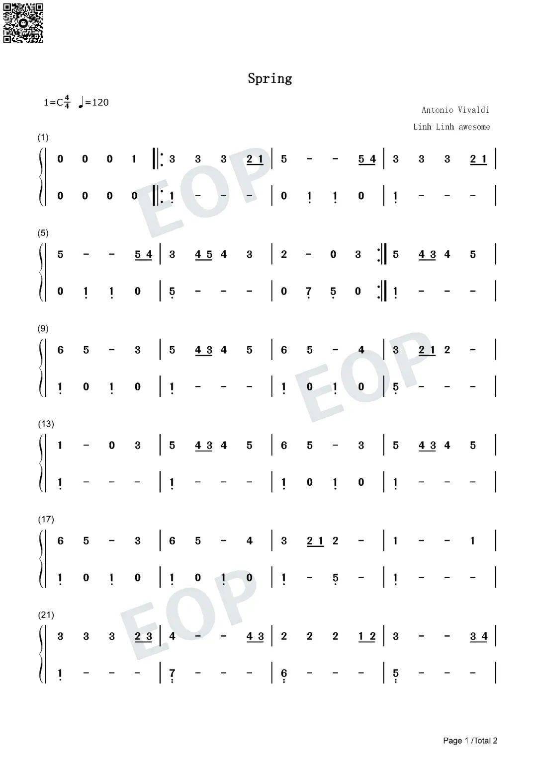 「琴谱︱春」spring