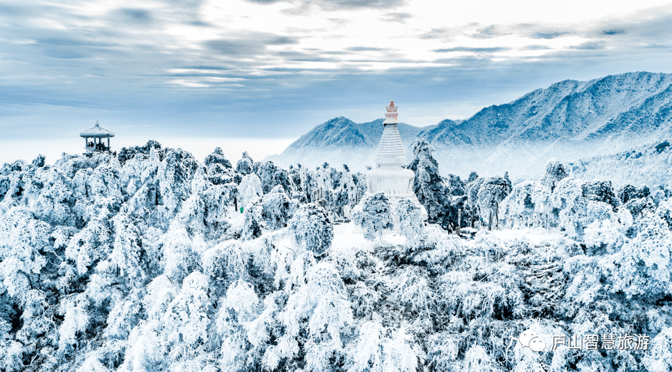 2022年庐山雪景图片