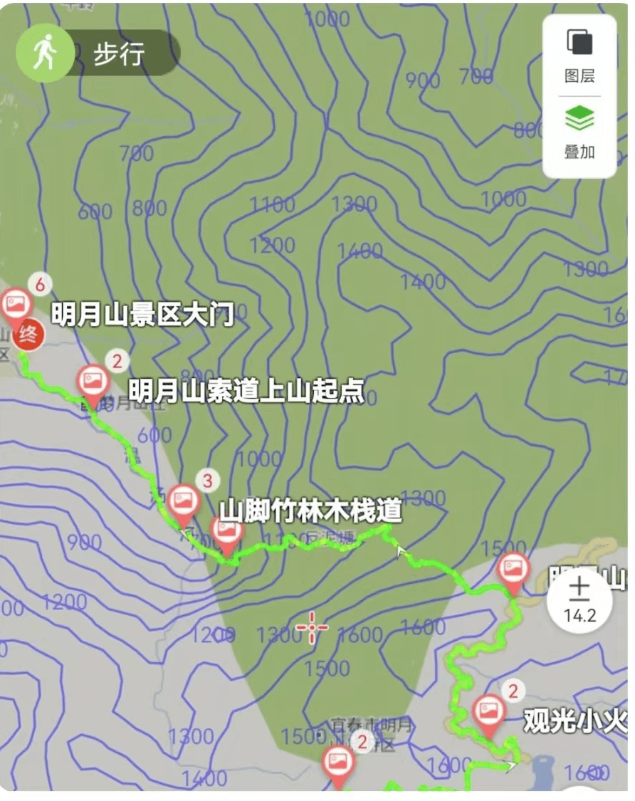 明月山门票及缆车套票图片