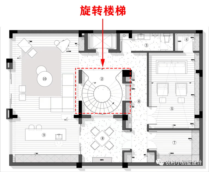 農村自建房別墅設計值樓梯款式分佈圖大全_空間_造型_特點