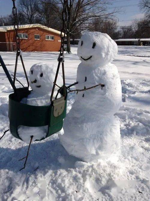 这个冬天,你那里下雪了吗?来看看网友的雪人创意大比拼