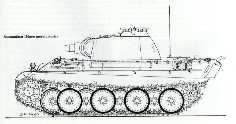 1944年6月,克虜伯根據陸軍軍械總部的要求,以黑豹坦克為基礎,設計了一