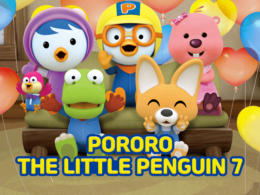 动画片中一开始只有 5 个角色,小企鹅 pororo ,小恐龙 crong,耳廓狐