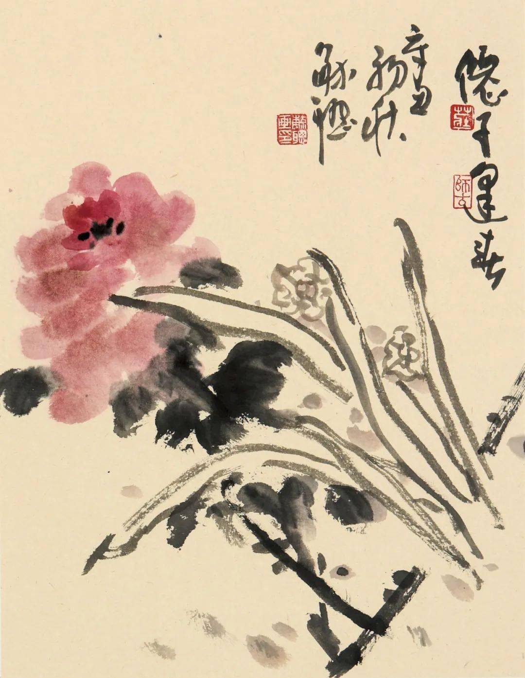 谭老师为你介绍庄毓聪大写意花鸟画作品